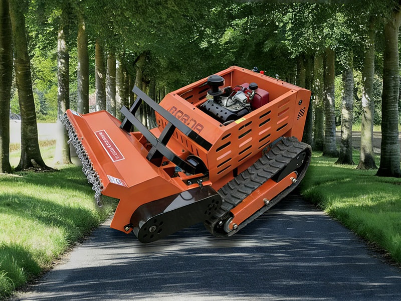 Remote-Controlled Grass Shredder